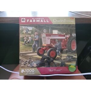 McCormick Farmall 1000 Piece Puzzle Red Power Charles Freitag Sealed